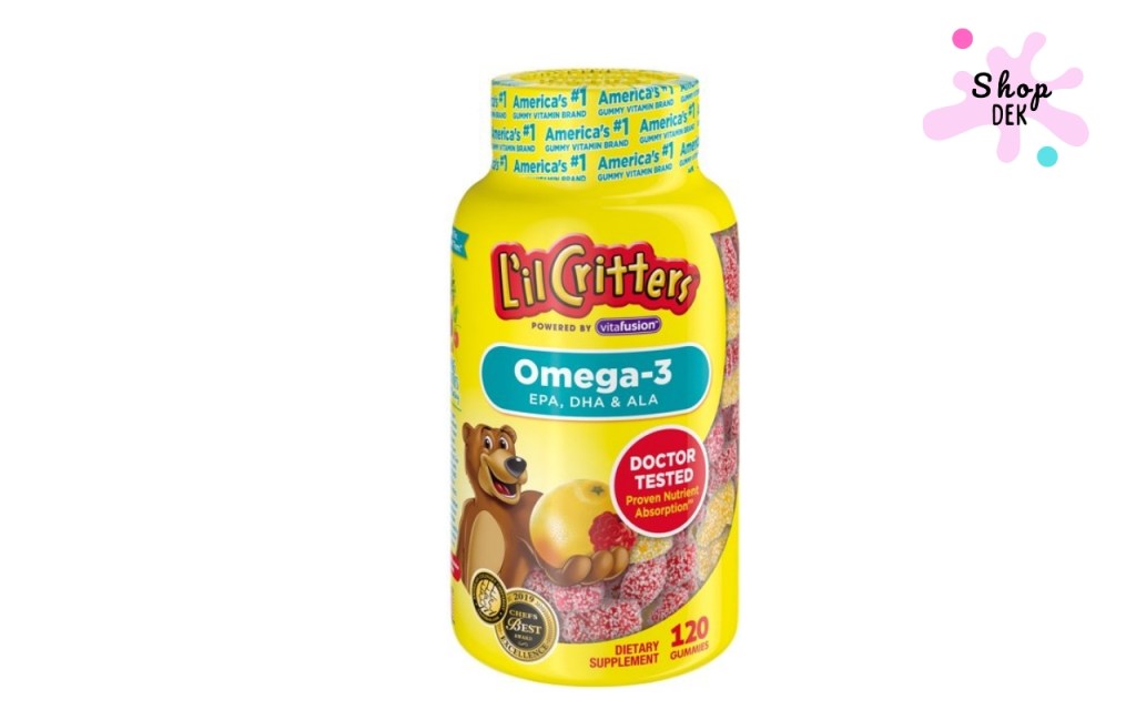 น้ำมันปลาสำหรับเด็กยี่ห้อไหนดี : L'il Critters Omega-3 Gummy