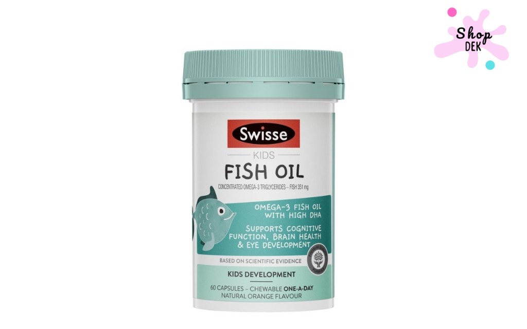 น้ำมันปลาสำหรับเด็กยี่ห้อไหนดี : Swisse Kids Omega-3