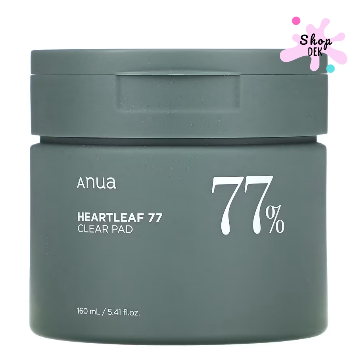 Toner Pad ยี่ห้อไหนดี 2025 : Anua Heartleaf 77% Soothing Toner Pad