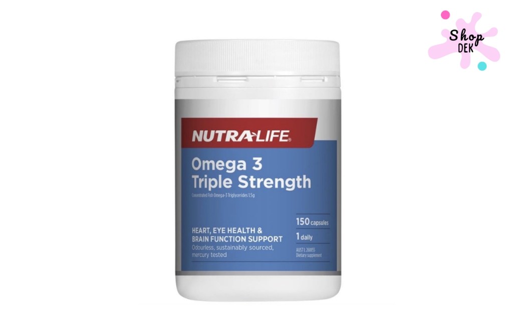 น้ำมันปลาสำหรับเด็กยี่ห้อไหนดี Nutra-Life Omega 3 Fish Oil