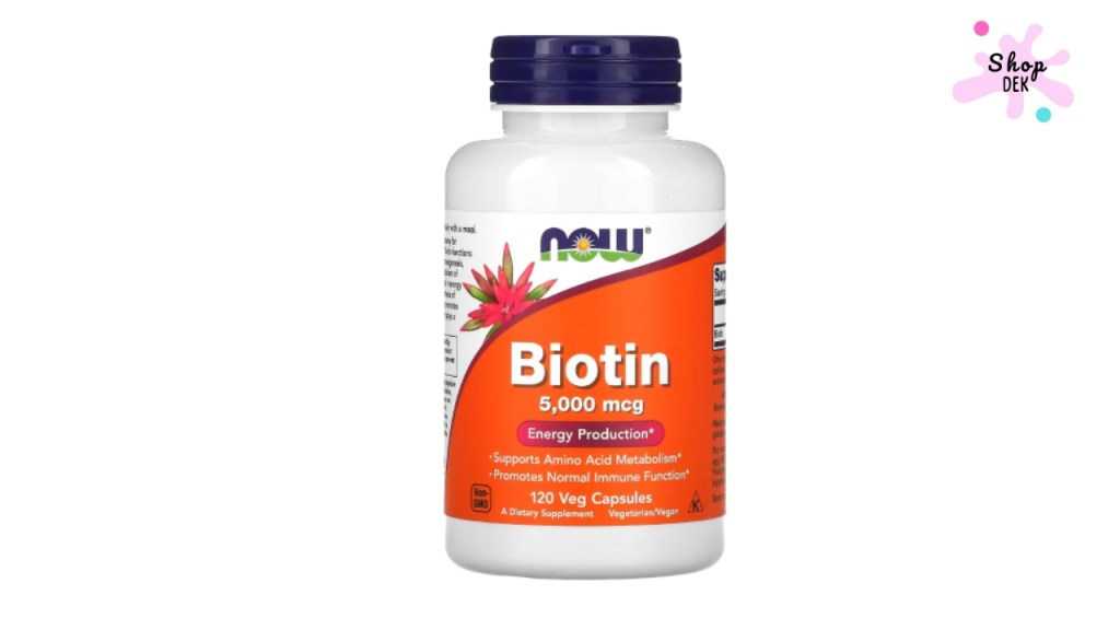 อาหารเสริมบำรุงผม ยี่ห้อ Now Foods Biotin 5,000 mcg