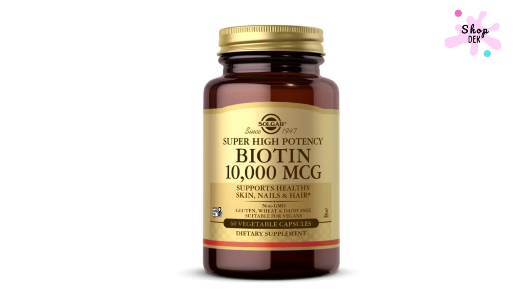 อาหารเสริมบำรุงผม ยี่ห้อ Solgar Biotin 10,000 mcg