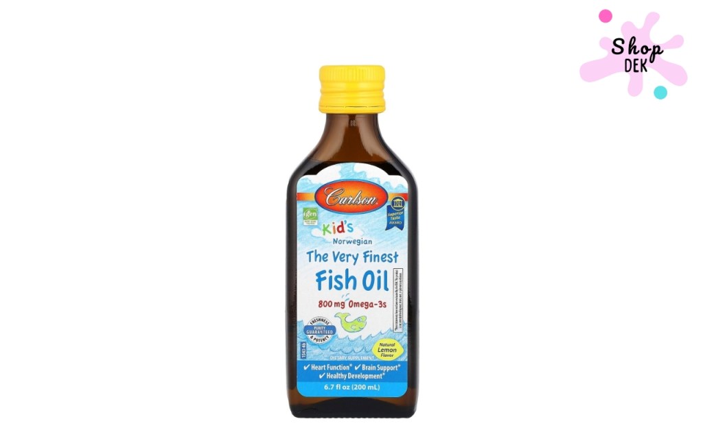 น้ำมันปลาสำหรับเด็กยี่ห้อไหนดี : Carlson Labs Kid’s Norwegian The Very Finest Fish Oil