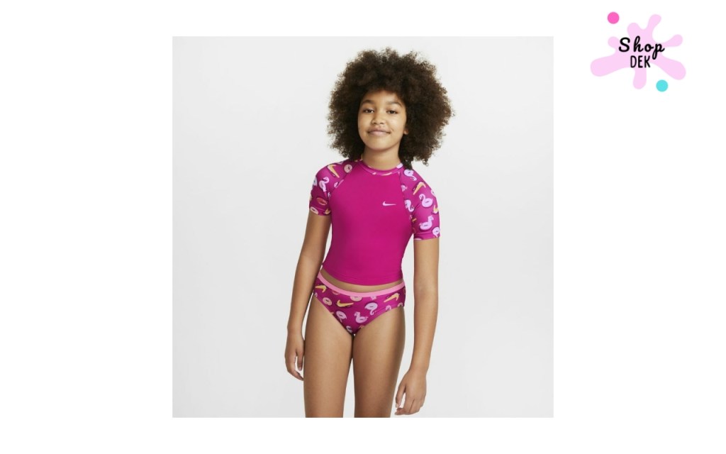 ชุดว่ายน้ำเด็ก ยี่ห้อไหนดี 2025 : Nike Kids Swimwear 