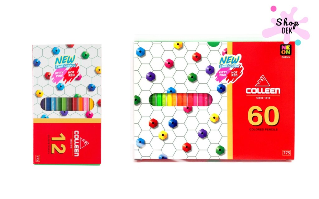 สีไม้ 12 สี / 24 สี ยี่ห้อ Colleen  