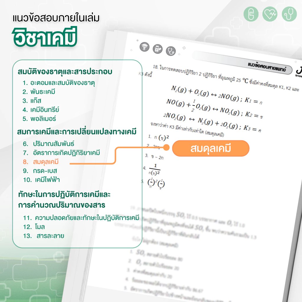 ส่งฟรี ! หนังสือเตรียมสอบสายแพทย์ พร้อมคอร์สติว 40 ชม. ลดพิเศษ 65%
