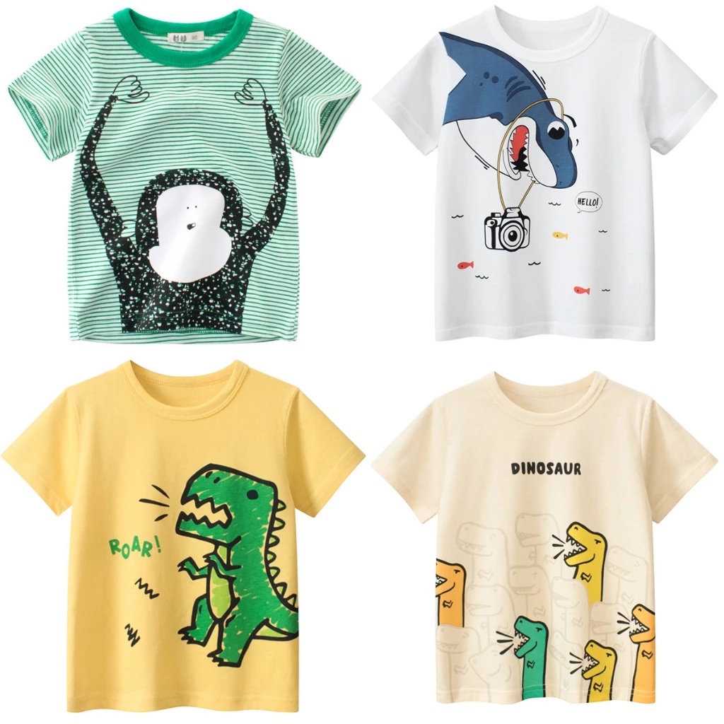 10 เสื้อยืดเด็กผู้ชาย ราคาน่ารัก ใส่สบาย ลายเท่ ดูดีทุกวัน