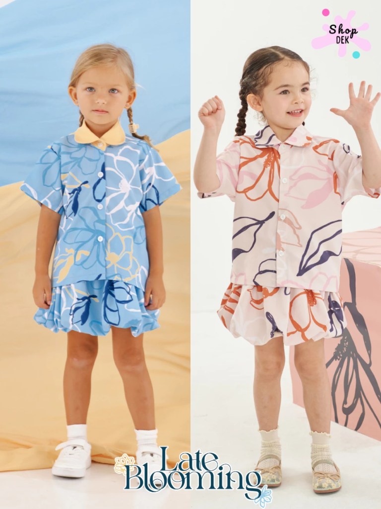 7 ชุดเด็กแฟชั่นลายสวยจาก PIMNATTA แมตช์ได้ทั้งแม่และลูก