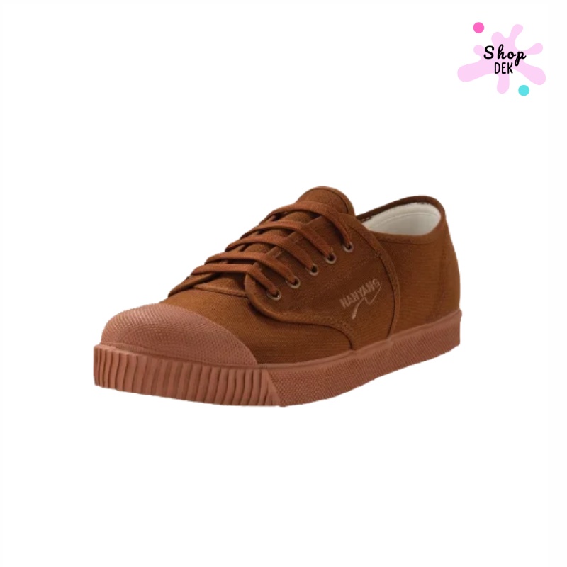 รองเท้าผ้าใบสีน้ำตาล ยี่ห้อ Nanyang