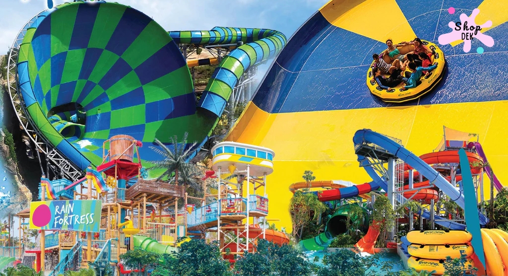 10 บัตรสวนน้ำทั่วประเทศ มีตั๋วกระดาษและ E-Ticket ขายออนไลน์ ไม่ง้อต่อแถว