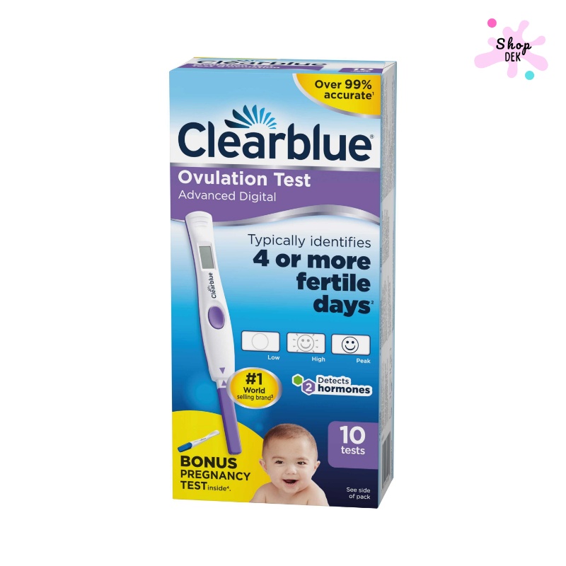 ชุดเทสวันตกไข่ ยี่ห้อ Clearblue Digital Ovulation Test – แม่นยำที่สุดด้วยระบบดิจิทัล