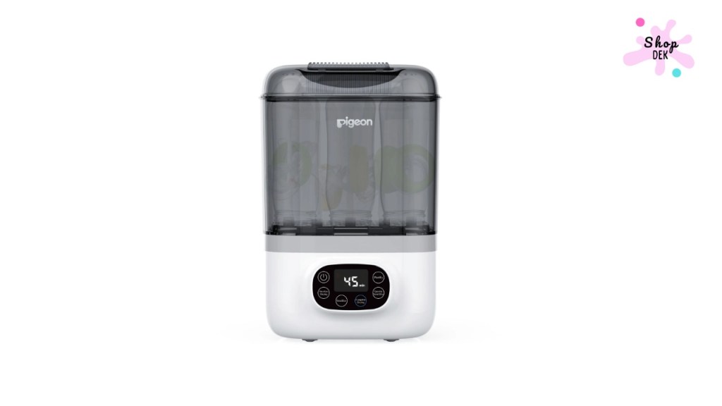 เครื่องนึ่งขวดนม ยี่ห้อ Pigeon Electric Sterilizer with Dry – ขวัญใจคุณแม่เอเชีย