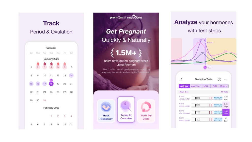 แอปนับวันไข่ตก Premom Ovulation Tracker