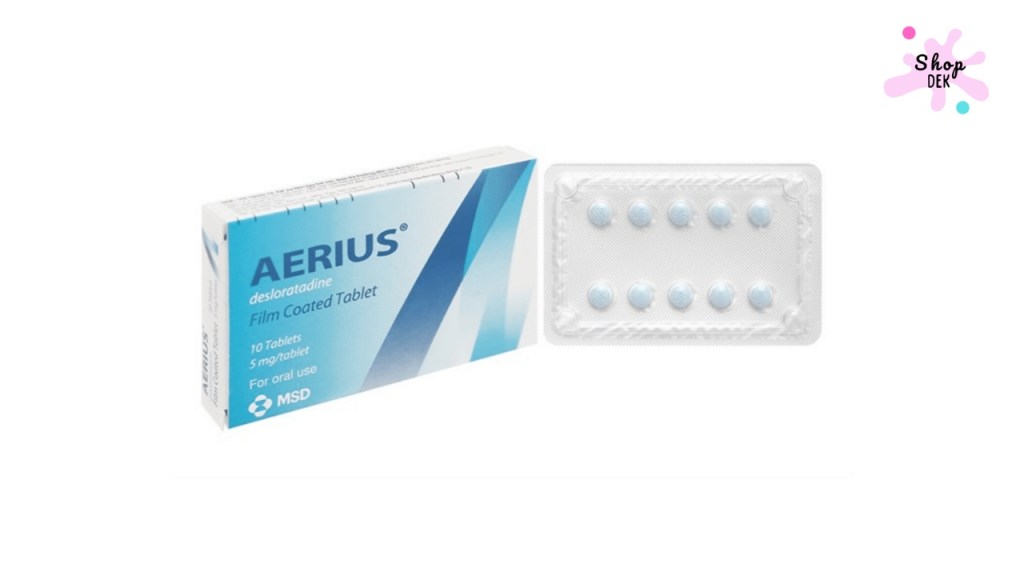 ยาแก้แพ้อากาศ Aerius (เอเรียส) – ตัวยา Desloratadine