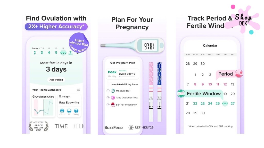 แอปนับวันไข่ตก Glow: Fertility & Ovulation