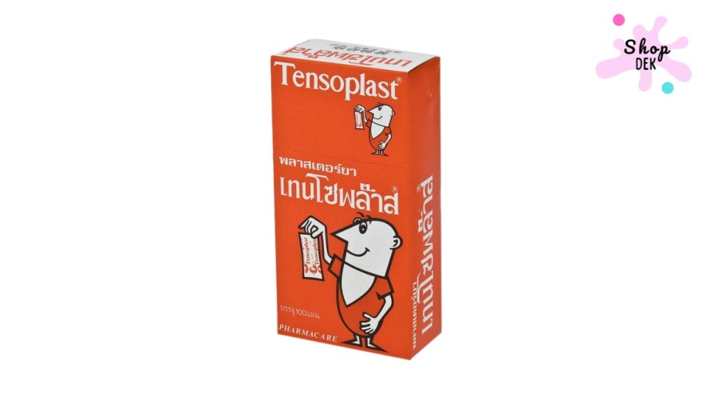 พลาสเตอร์ปิดแผล 100 แผ่น ยี่ห้อ Tensoplast (เทนโซพลาสต์) – รุ่น Fabric