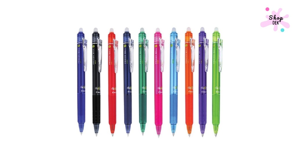 ปากกาลูกลื่น 0.5 mm. ยี่ห้อไหนดี : Pilot Frixion (แบบลบได้ 0.5 mm.) 