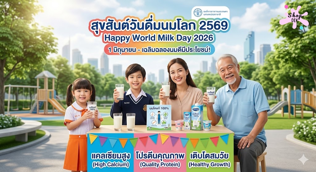 วันดื่มนมโลก 2569/2026 ตรงกับวันไหน รู้จัก World Milk Day วันสำคัญของคนรักสุขภาพ