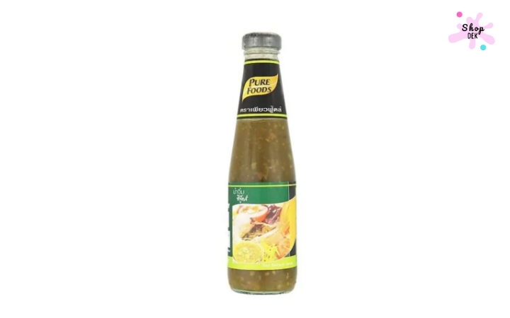 น้ำจิ้มซีฟู้ดแบบขวด ยี่ห้อ เพียวฟู้ดส์ (Pure Foods)