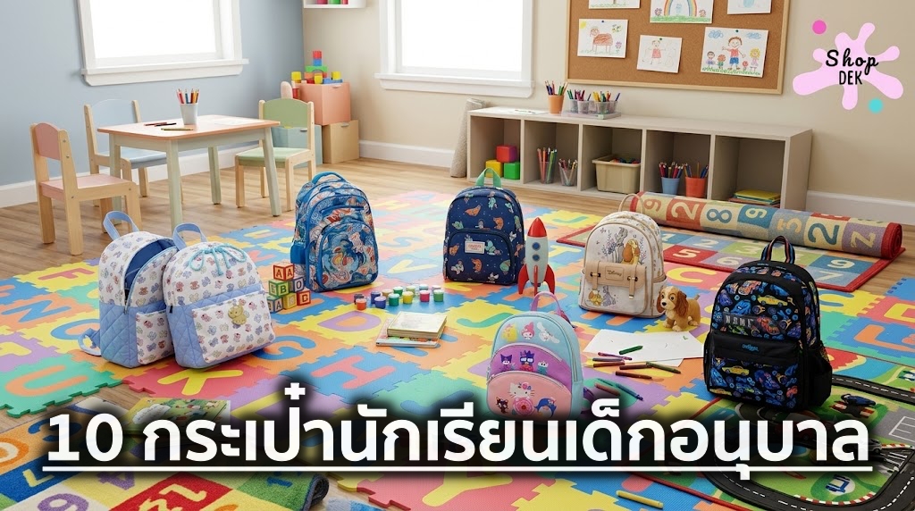 10 กระเป๋านักเรียนเด็กอนุบาล ยี่ห้อไหนดี