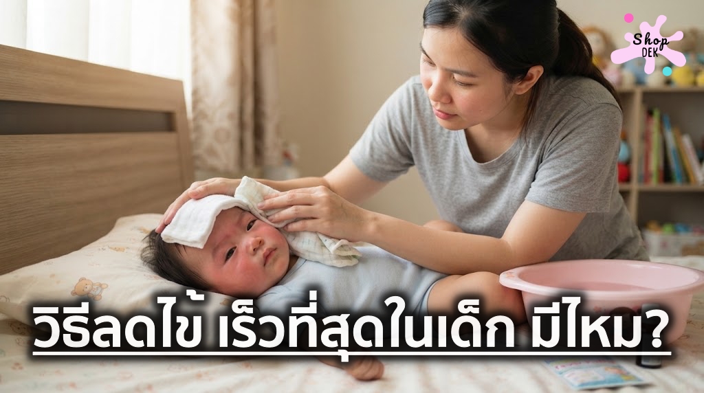 วิธีลดไข้ เร็วที่สุด ในเด็ก เมื่อลูกมีไข้สูง 39 ไข้ไม่ลด ต้องทำอย่างไร?