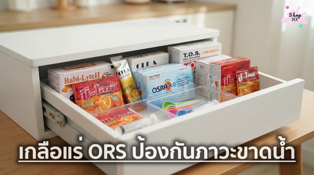 เกลือแร่ (ORS) สำหรับเด็ก มีความสำคัญอย่างไร? พร้อมวิธีเลือก และวิธีรับประทาน